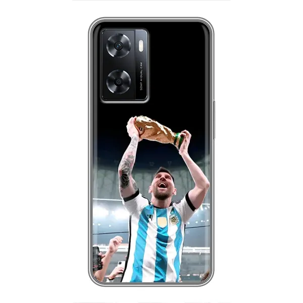 Чехол с рисунком «Счастливый Месси» для OPPO A77