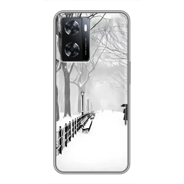 Чехол с рисунком «Снегом замело» для OPPO A77