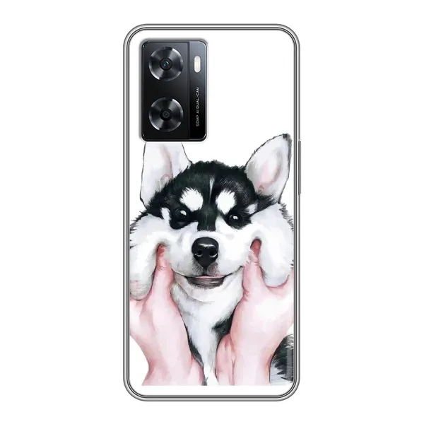 Чехол с рисунком «Собака Хаски» для OPPO A77 Чехол с рисунком «Собака Хаски» для OPPO A77