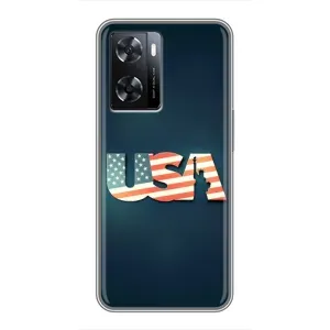 Чехол Флаг USA для Oppo A77 (USA)