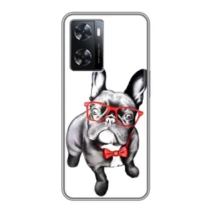 Бампер для Oppo A77 с картинкой "Песики" (В очках)