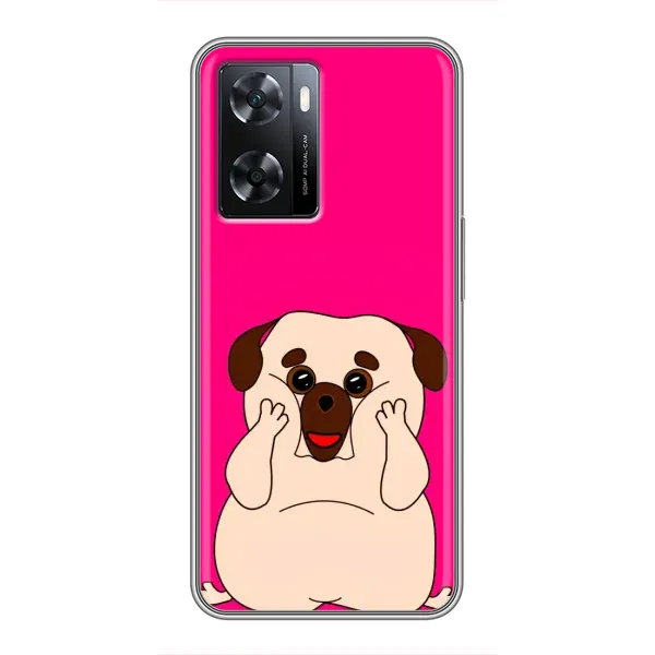 Чехол с рисунком «Веселый Мопсик» для OPPO A77 Чехол с рисунком «Веселый Мопсик» для OPPO A77