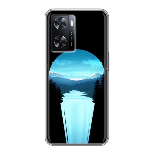 Чехол с рисунком «Синий Водопад» для OPPO A77 Чехол с рисунком «Синий Водопад» для OPPO A77