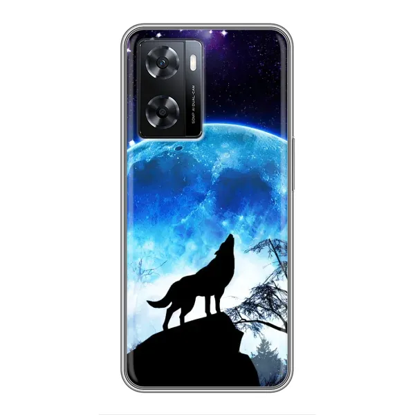 Чехол с рисунком «Воет на луну» для OPPO A77 Чехол с рисунком «Воет на луну» для OPPO A77