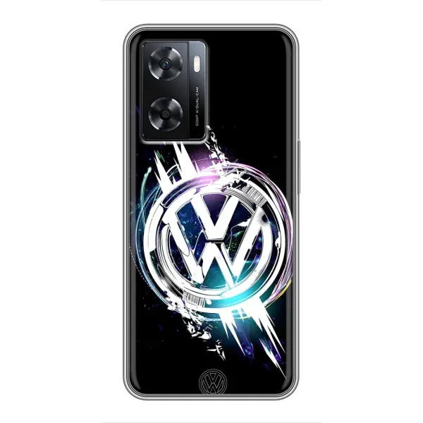 Чехол с рисунком «Volkswagen на черном» для OPPO A77 Чехол с рисунком «Volkswagen на черном» для OPPO A77