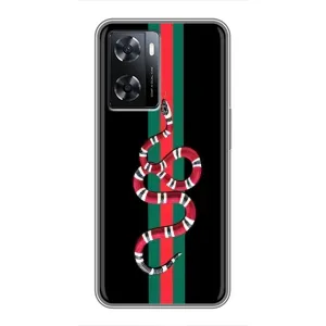 Чехлы Бренд GUCCI для Oppo A77 (Змей Гуччи)