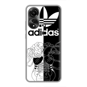 Чехол в стиле "Адидас" для Оппо А78 (4G) (Adidas шнурки)