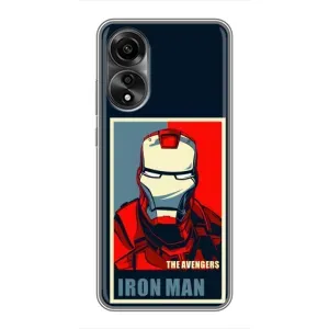 Чехол Супергерой Железный человек на OPPO A78 (4G) (Art Iron man)