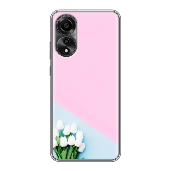 Чехол с рисунком «Белые тюльпаны» для OPPO A78 (4G) Чехол с рисунком «Белые тюльпаны» для OPPO A78 (4G)