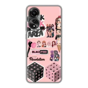 Чохли з картинкою для OPPO A78 (4G) (BLACK PINK колаж)