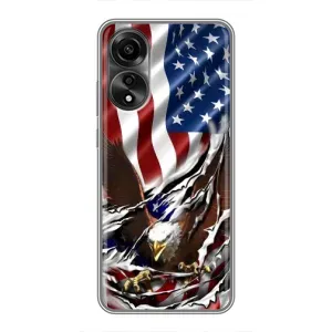 Чехол Флаг USA для OPPO A78 (4G) (Флаг USA)