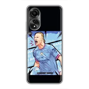 Чехлы с принтом для OPPO A78 (4G) Футболист (гол Эрлинг Холланд)