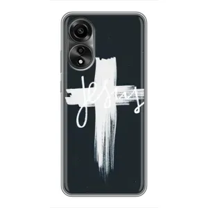 Чехлы для Оппо А78 (4G) (Крест Иисуса) (Jesus)