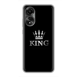 Чехол (Корона на чёрном фоне) для Оппо А78 (4G) (KING)