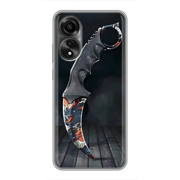 Чехол с рисунком «Кинжал КС ГО» для OPPO A78 (4G) Чехол с рисунком «Кинжал КС ГО» для OPPO A78 (4G)