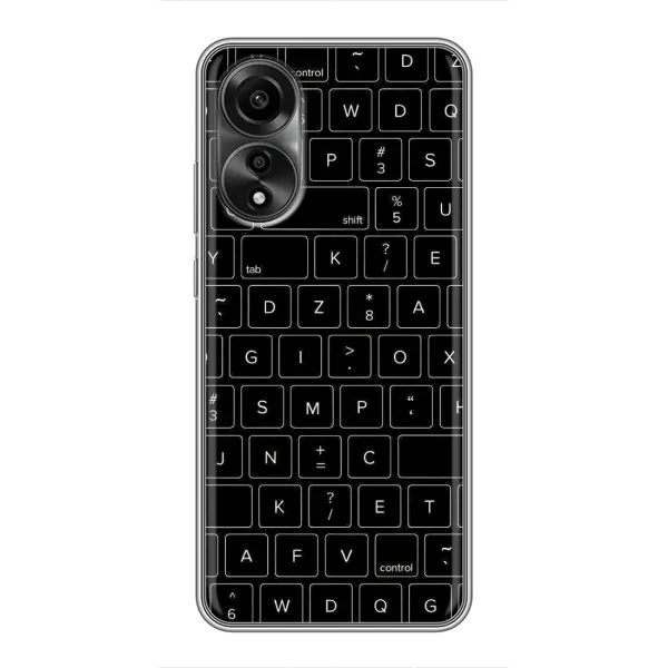 Чехол с рисунком «Клавиатура» для OPPO A78 (4G) Чехол с рисунком «Клавиатура» для OPPO A78 (4G)