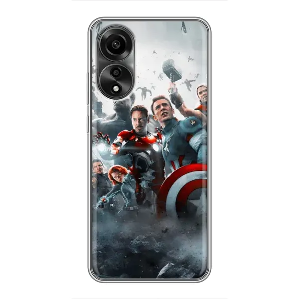 Чехол с рисунком «Команда марвел» для OPPO A78 (4G)