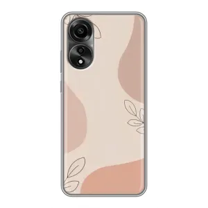 Чохол квітковий дизайн для OPPO A78 (4G) (Кориневий фон)
