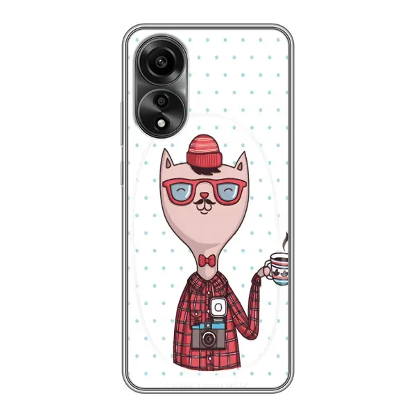 Чехол с рисунком «Кот аристократ» для OPPO A78 (4G) Чехол с рисунком «Кот аристократ» для OPPO A78 (4G)