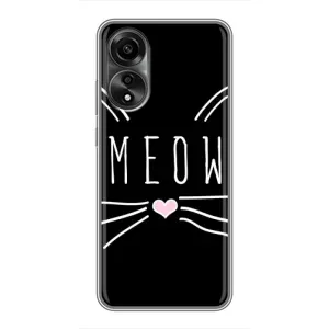 Бампер з зображенням Котиків для Оппо А78 (4G) (КОТИК MEOW)