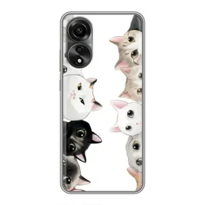 Силіконовий чохол з котиком для OPPO A78 (4G) (Коти)