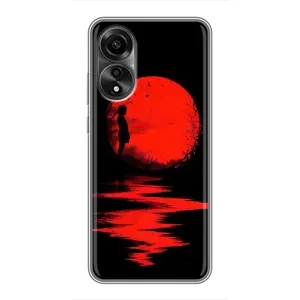 Летний Чехол на OPPO A78 (4G) (Красный Закат)