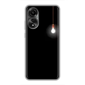 Чехол с картинками на черном фоне для OPPO A78 (4G) (Лампочка)
