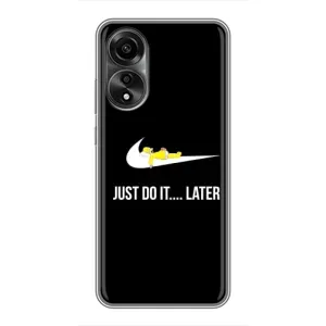 Силиконовый Чехол на OPPO A78 (4G) с картинкой Nike (Later)