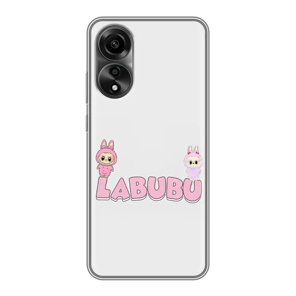 Чехол с рисунком «Логотип Лабубу» для OPPO A78 (4G)