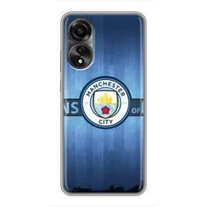 Силиконовые Чехлы принт Футбол на OPPO A78 (4G) (ManCity)