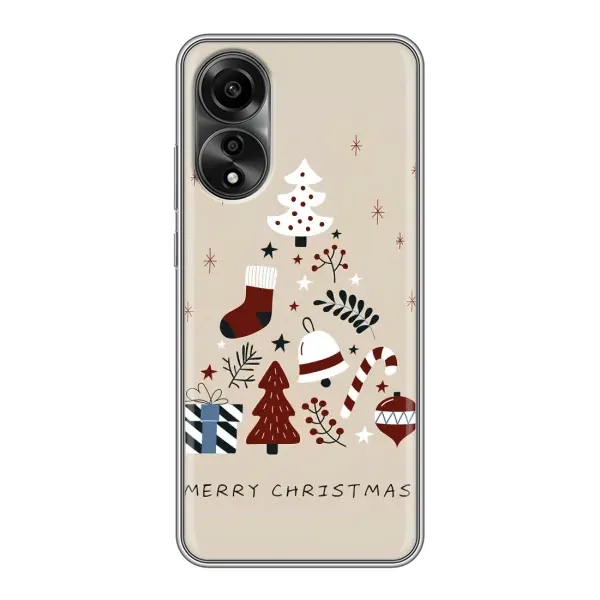 Чехол с рисунком «Merry Christmas» для OPPO A78 (4G) Чехол с рисунком «Merry Christmas» для OPPO A78 (4G)