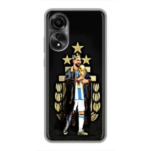 Чехлы Лео Месси Аргентина для OPPO A78 (4G) (Месси король)