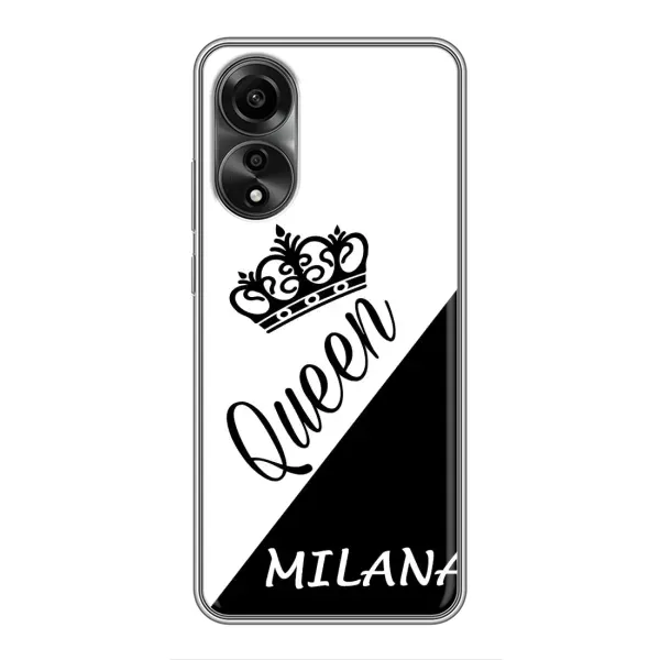 Чехол с рисунком «MILANA» для OPPO A78 (4G)