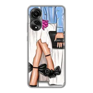 Силиконовый Чехол на OPPO A78 (4G) с картинкой Стильных Девушек (Мода)