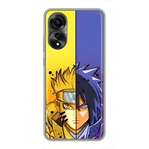 Купить Чохли на телефон з принтом Anime для OPPO A78 (4G) (Naruto Vs Sasuke)