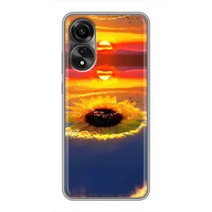 Чохли з картинкою Соняшників для Оппо А78 (4G) (Небо соняшник)