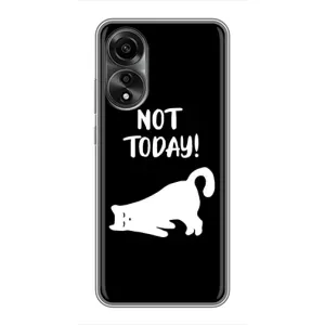 Бампер з зображенням Котиків для Оппо А78 (4G) (Not Today)
