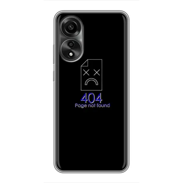 Чехол с рисунком «Ошибка 404» для OPPO A78 (4G) Чехол с рисунком «Ошибка 404» для OPPO A78 (4G)