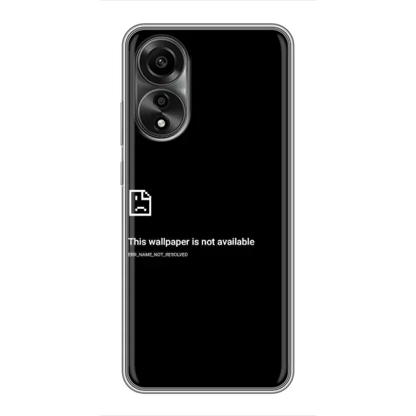 Чехол с рисунком «Ошибка» для OPPO A78 (4G) Чехол с рисунком «Ошибка» для OPPO A78 (4G)