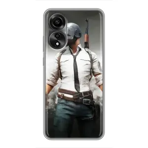 Чохол з картинкою "Герой Pubg" на OPPO A78 (4G) (Пабг)