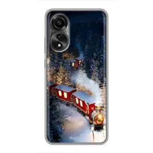 Силіконовий бампер на різдво для OPPO A78 (4G) (Потяг)