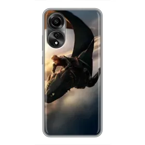 Чехол дракон Беззубик для OPPO A78 (4G) (Полет Беззубика)