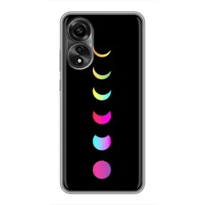Чехол (ТПУ) с планетами на OPPO A78 (4G) (Полнолуние)