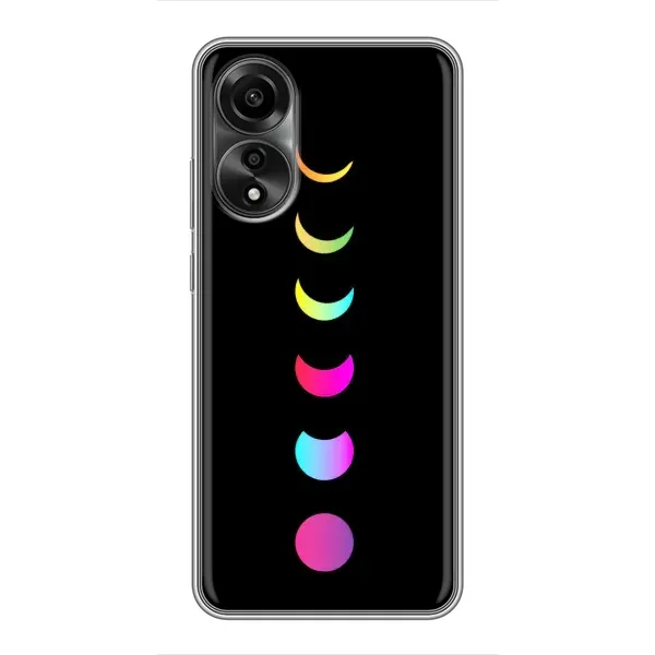 Чехол с рисунком «Полнолуние» для OPPO A78 (4G)