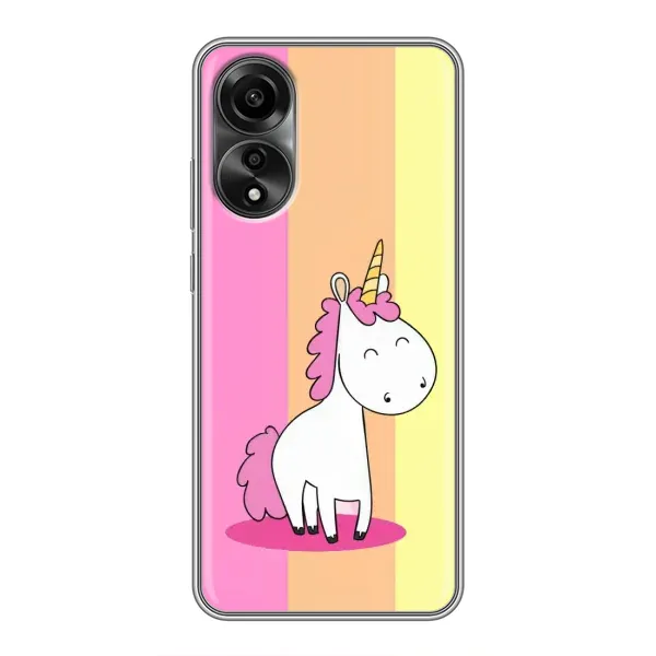 Чехол с рисунком «Радужный Единорог» для OPPO A78 (4G) Чехол с рисунком «Радужный Единорог» для OPPO A78 (4G)