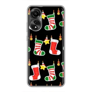 Силіконовий бампер на різдво для OPPO A78 (4G) (Різдвяні подарунки)