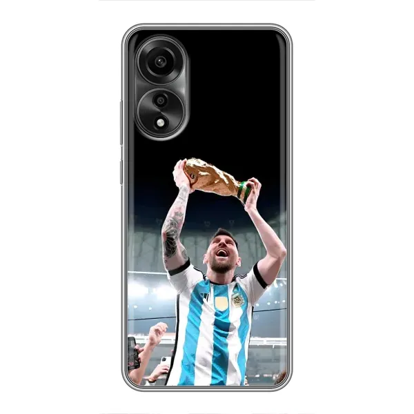 Чехол с рисунком «Счастливый Месси» для OPPO A78 (4G)
