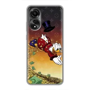 Силиконовый чехол для OPPO A78 (4G) (Скрудж Луи Виттон)