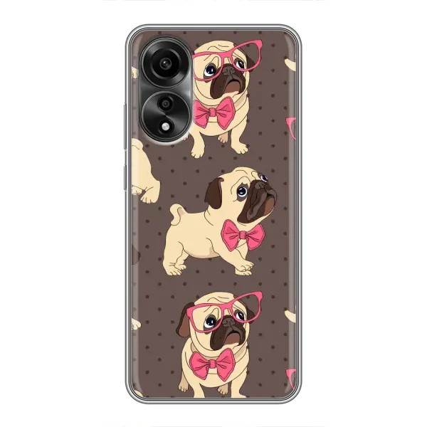 Чехол с рисунком «Собачки Мопсики» для OPPO A78 (4G) Чехол с рисунком «Собачки Мопсики» для OPPO A78 (4G)