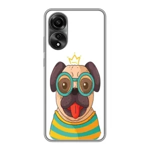 Бампер для OPPO A78 (4G) з картинкою "Песики" (Собака Король)